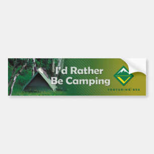 Camping Bumper Sticker
