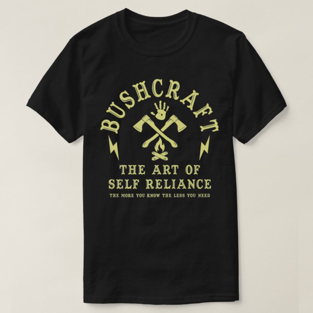 CAMPING BUSHCRAFT SURVIVAL GIFTS & TEES & SHIRTS C (Design Front)