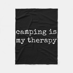 Camping By Design Tee Company Uni-adults Camping H Fleece Blanket