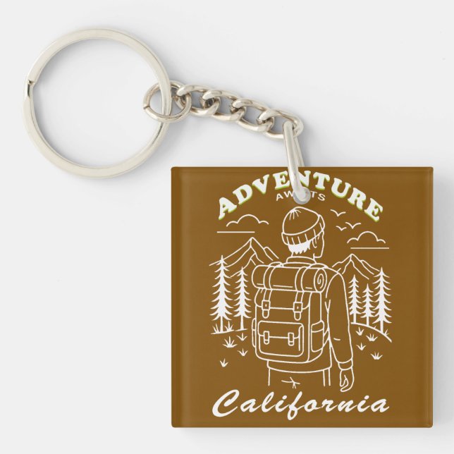 camping - California Key Ring (Front)