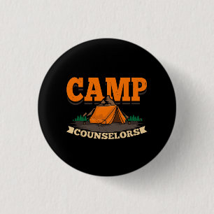 Camping - Camp Counsellor 3 Cm Round Badge