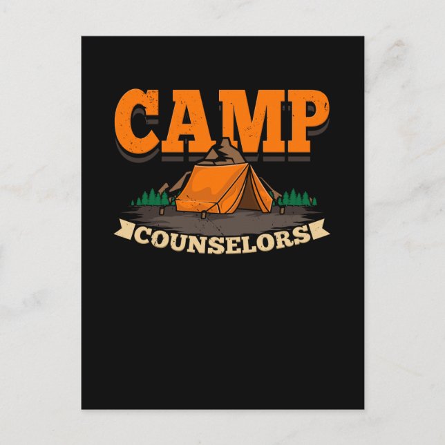 Camping - Camp Counsellor Postcard (Front)
