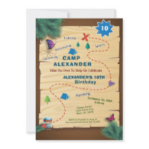 Camping Camp Out Tent Birthday Party