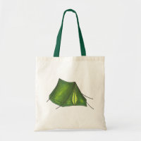 Camping Camp Tent Camper Hiker Outdoors Tote Bag