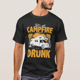 Camping Camper Funny Camping Beer Lover Motorhome T-Shirt