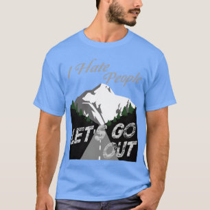 Camping Camper I Hate People Vintage funny T-Shirt