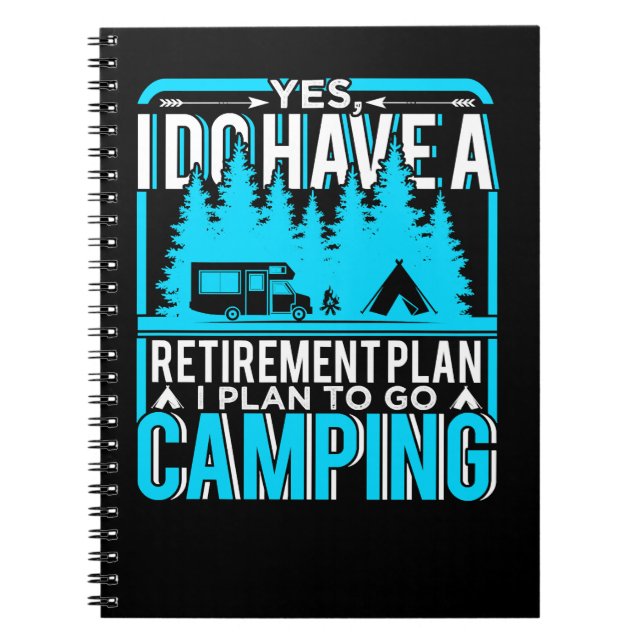 Camping Camper Traveller Adventure Outdoor Suivali Notebook (Front)