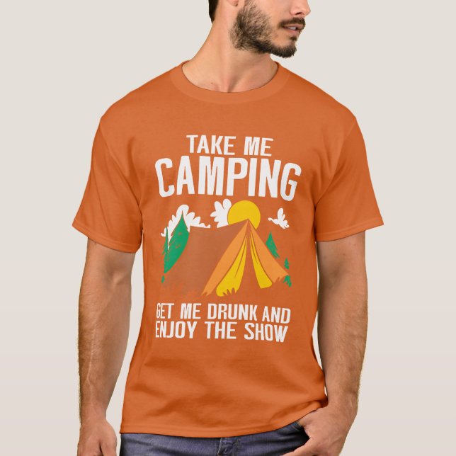 Camping Campfire Camper friends T-Shirt (Front)
