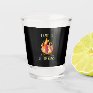 Camping Campfire Gifts Shot Glass