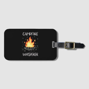 Camping Campfire Luggage Tag