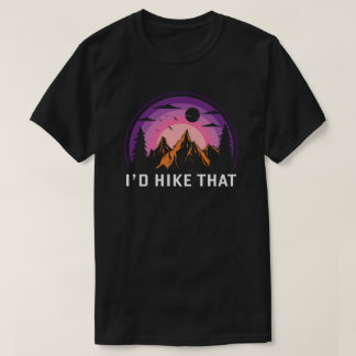 camping campfire mountains wanderlust, hiking T-Shirt