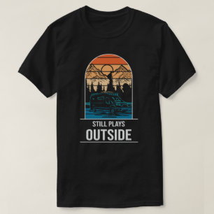 camping campfire mountains wanderlust, hiking  T-Shirt
