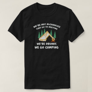 camping campfire mountains wanderlust, hiking  T-Shirt