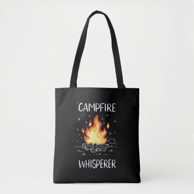 Camping Campfire Tote Bag (Front)