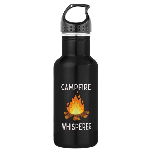 Camping - Campfire Whisperer  532 Ml Water Bottle (Front)