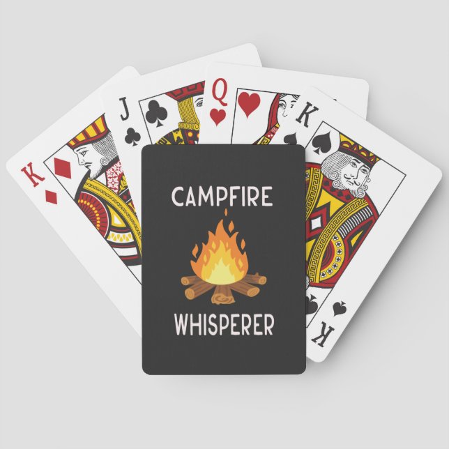 Camping - Campfire Whisperer  Playing Cards (Back)