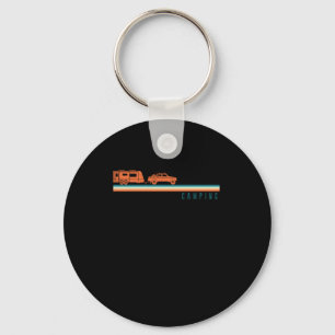Camping Camping Caravan Rv Trailer Retro Vintage Key Ring