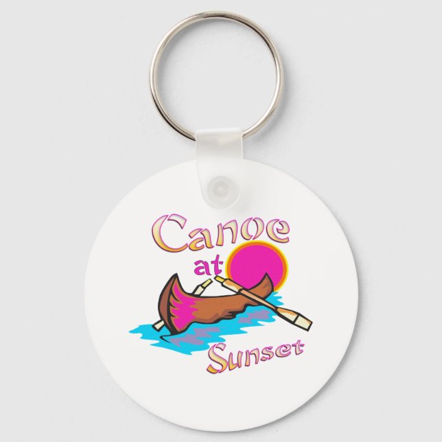 Camping Canoe Key Ring (Front)