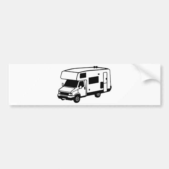 camping car bumper sticker (Front)