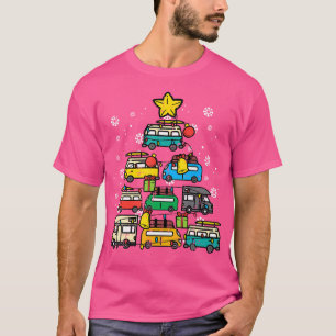 Camping Car Christmas Tree Xmas Men Women Dad T-Shirt
