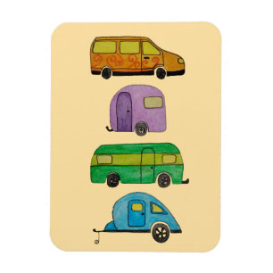Camping caravans magnet