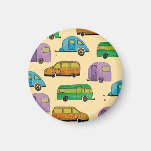 Camping caravans magnet
