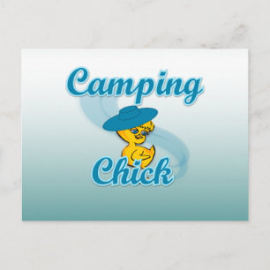 Camping Chick #3 Postcard