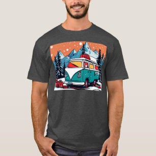 Camping Christmas in the Colourful Van T-Shirt