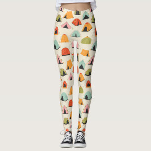 Camping Christmas themed for Camper  Leggings