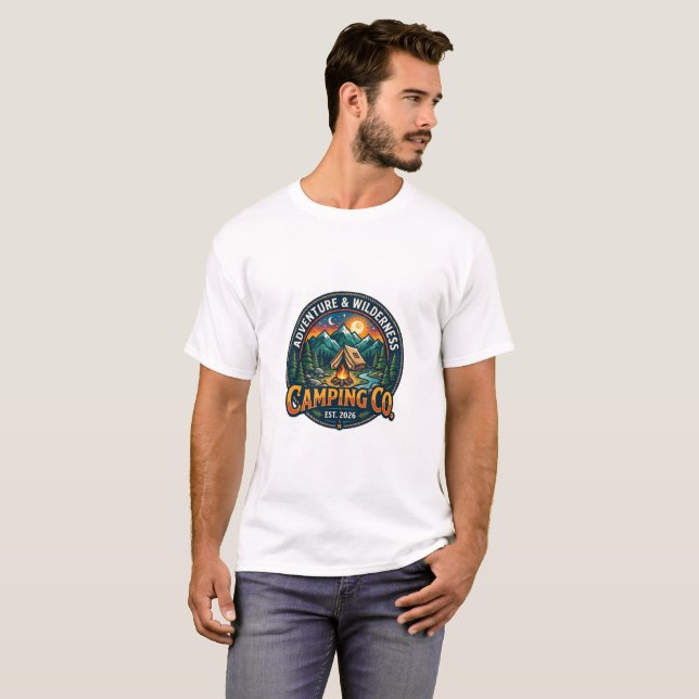 Camping Co. "EST. 2026" Premium Adventure T-Shirt (Front Full)