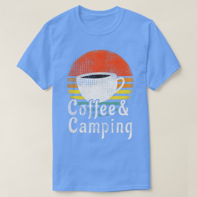 Camping Coffee Design T-Shirt (Design Front)