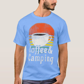 Camping Coffee Design T-Shirt