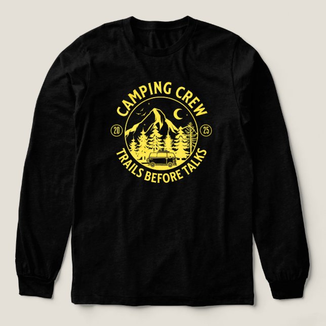 Camping Crew 2025 Camper Tri-Blend Shirt (Design Front)