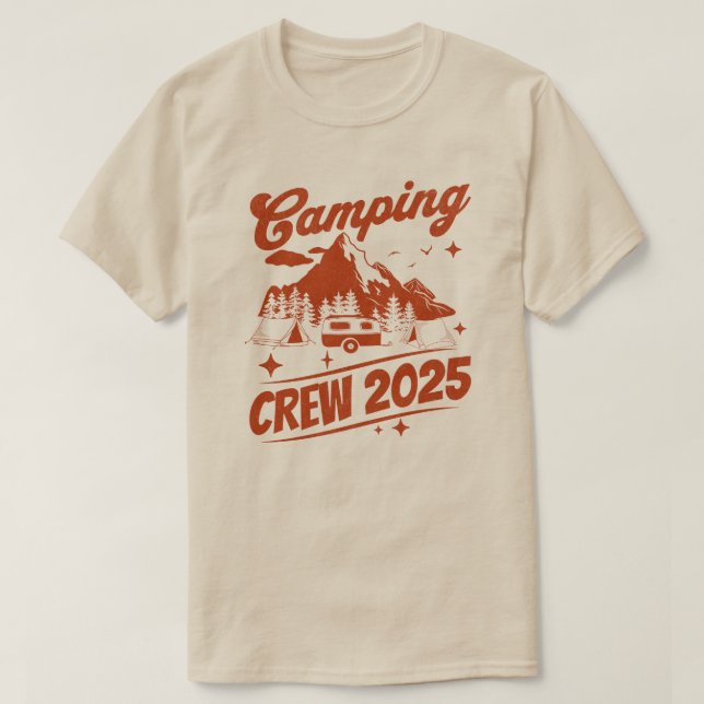 Camping Crew 2025 Camping Lover T-Shirt (Design Front)