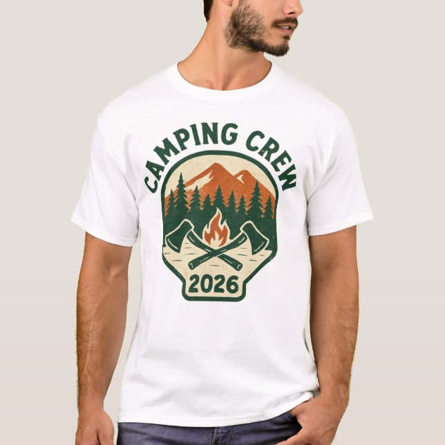 Camping Crew 2026 T-Shirt (Front)