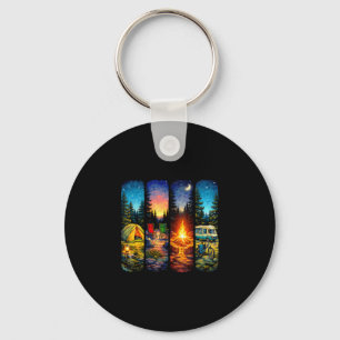 Camping crew camper go outdoor camping hiking key ring