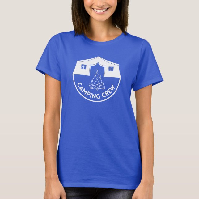 Camping Crew Cool camp lovers design T-Shirt (Front)