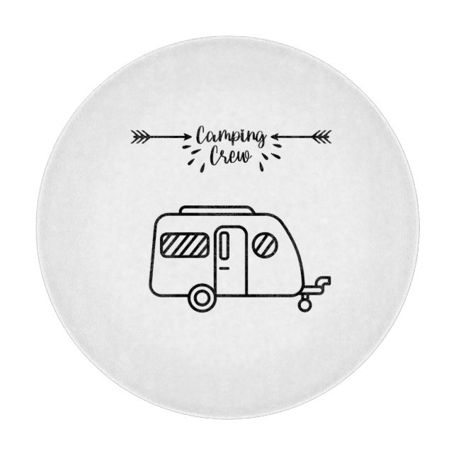 camping crew cutting board (Front)
