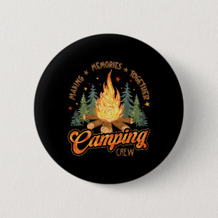 Camping Crew Family Friends Girls Kids Toddler You 6 Cm Round Badge