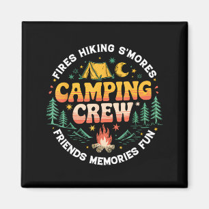 Camping Crew Family Matching Group Friends Men Wom Magnet