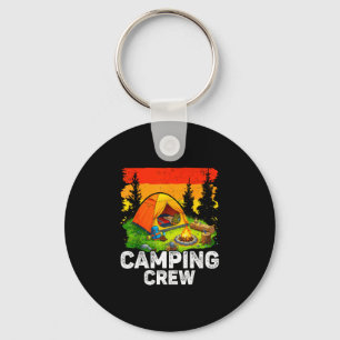 Camping crew kids family camping matching group  key ring