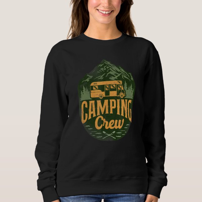 Camping Crew Motorhome Campervan Sweatshirt (Front)