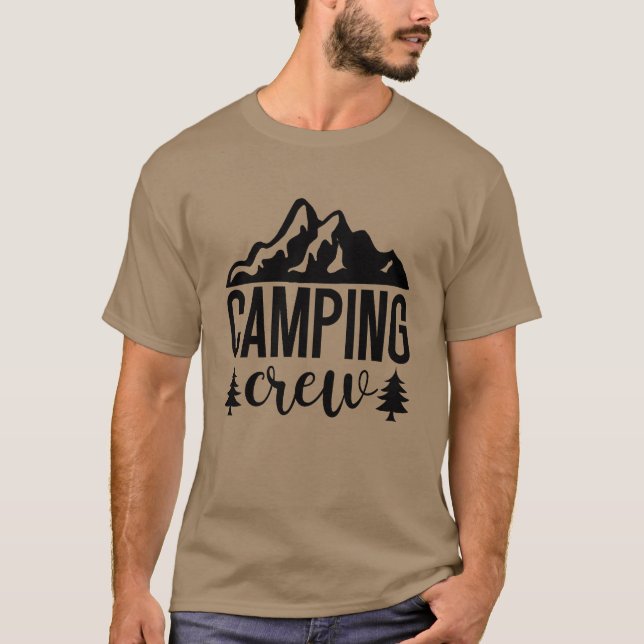 Camping Crew Mountainrees Group retro T-Shirt (Front)
