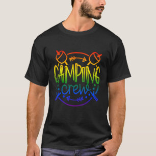 Camping Crew Rv Camper Outdoors Vacation Adventur T-Shirt