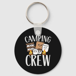 Camping Crew Smore Campfire Group Squad Team Kids Key Ring