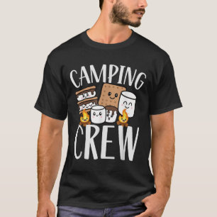 Camping Crew Smore Campfire Group Squad Team Kids T-Shirt