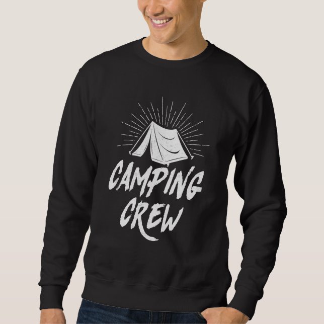 Camping Crew Tent Sweatshirt (Front)