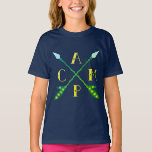 Camping Crossed Arrows Tee Mens Womens Kids