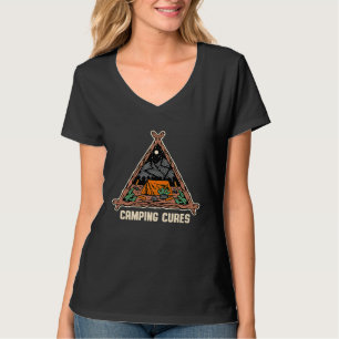 Camping Cures Vacation Camper Trip Summer Camp Hol T-Shirt
