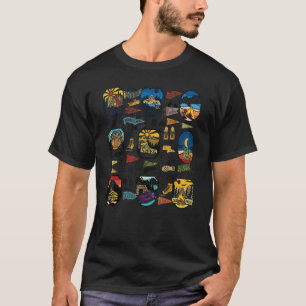 Camping Cute Hike Cool Hiking Mountain Vacation T-Shirt
